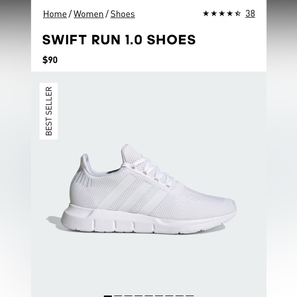 Kids/Women Adidas Swift Run 1.0 Shoe Size 5.5 Kids Size 7 Women’s